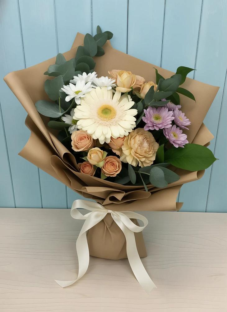 Букет цветов из: Герберы и Хризантемы в Проводник