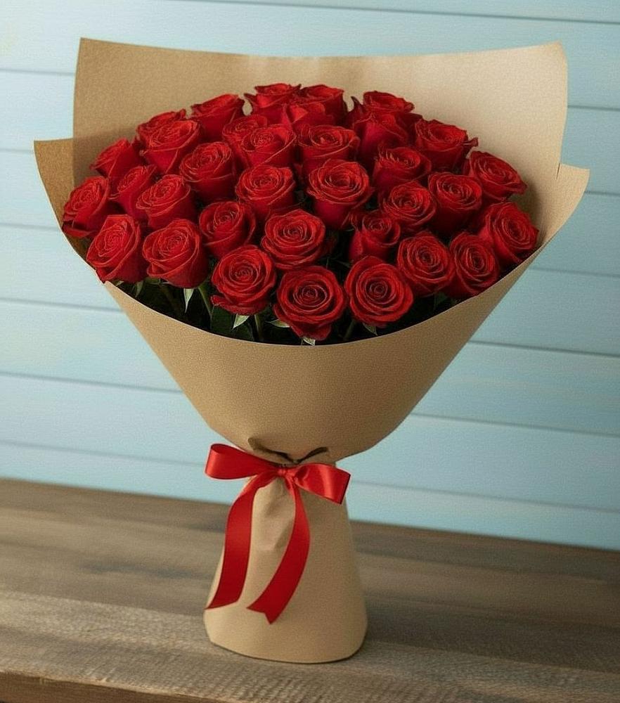 Букет Красные розы Милано в Проводник