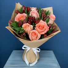 Букет цветов из:  Розы и Альстромерии #REPLACE_PRED# Проводник