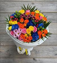 Букет цветов из:  Розы и Хризантемы в Проводник