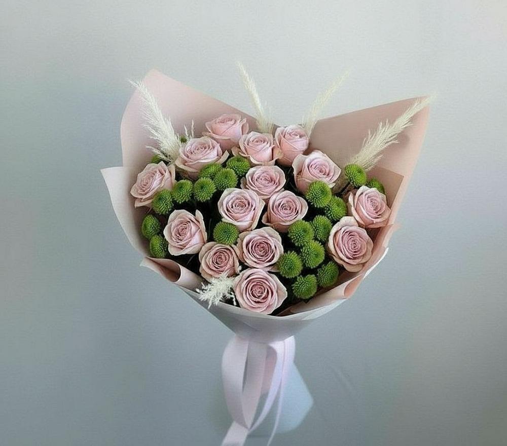 Букет цветов из: Розы и Хризантемы в Проводник