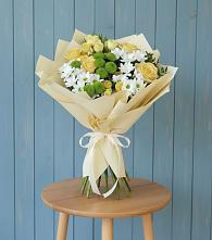 Букет цветов из:  Хризантемы и Розы в Проводник